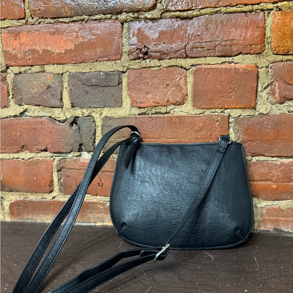 Elegant Black Leather Shoulder Bag H&M woman sac à main